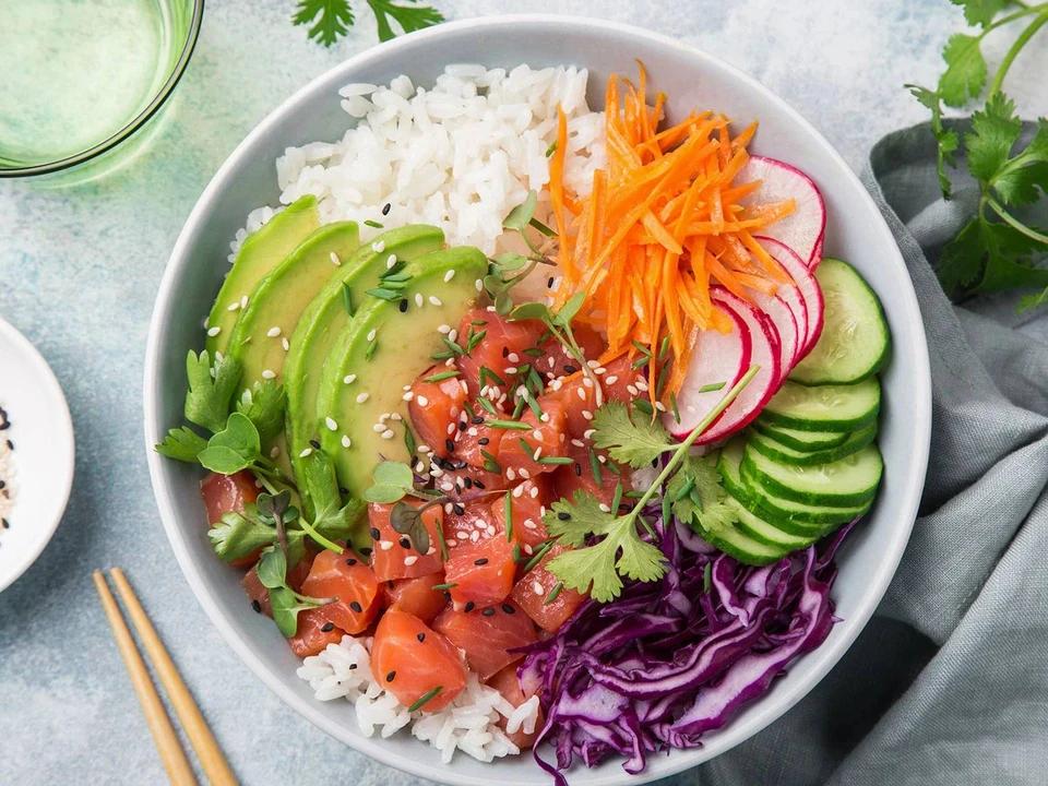 Poke bowls Avocat Saumon