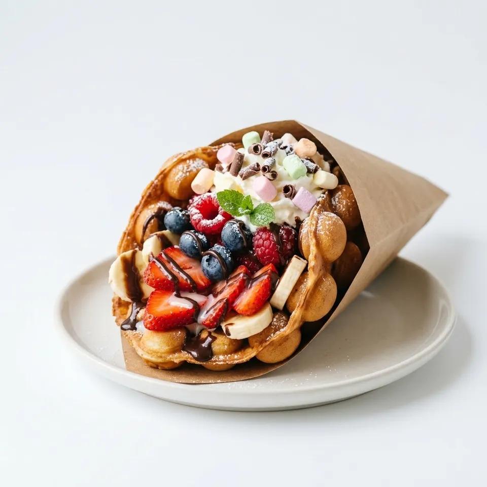 Bubble Waffle aux Fruits