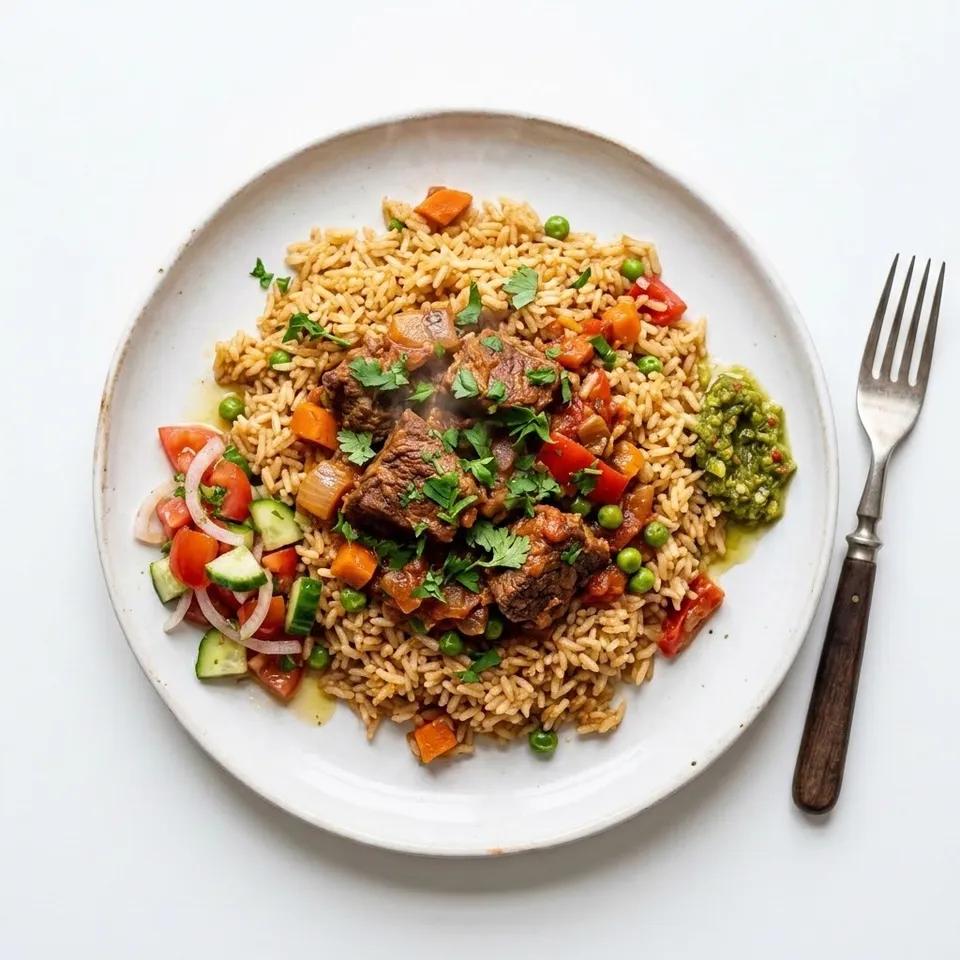 Plat Riz A La Viande