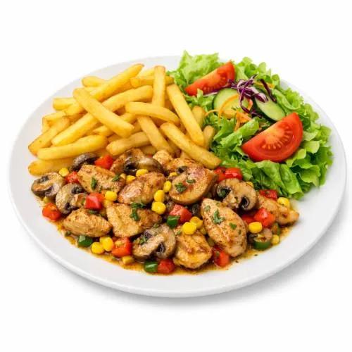 Plat Escalope À La Crème Et Aux Champignons