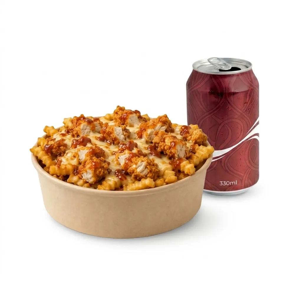Poutine Crispy Chicken + Soda