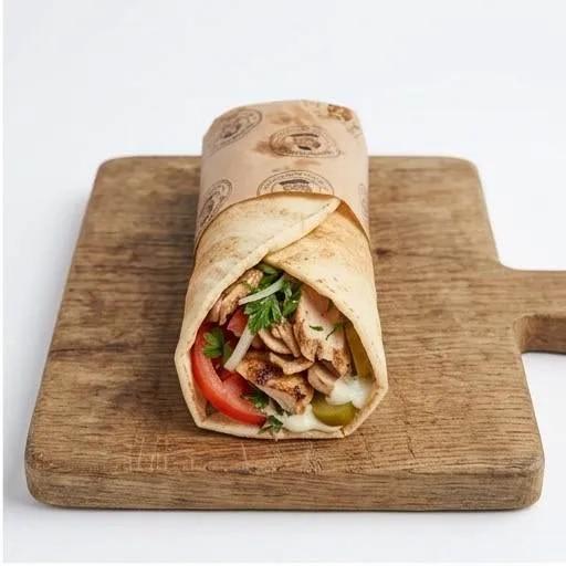 Sandwich Shawarma Poulet (Pain Syrien)