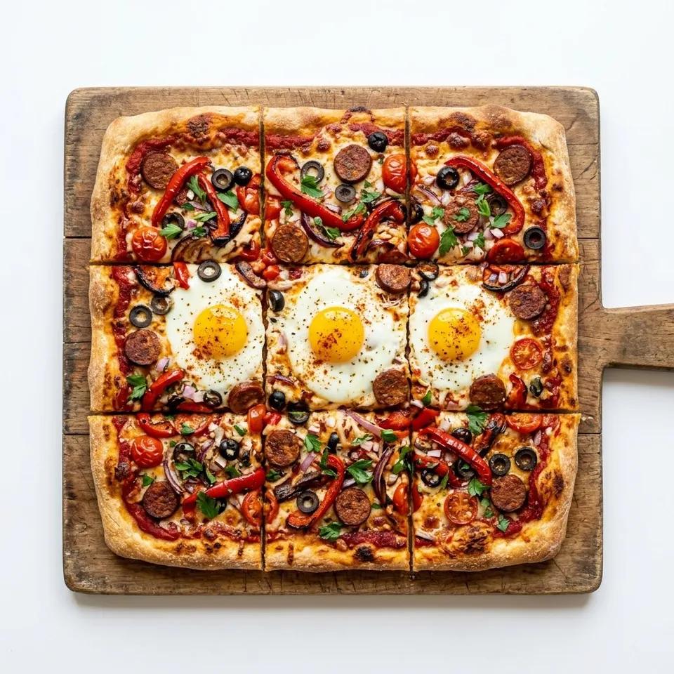 Pizza Carrée Oeuf