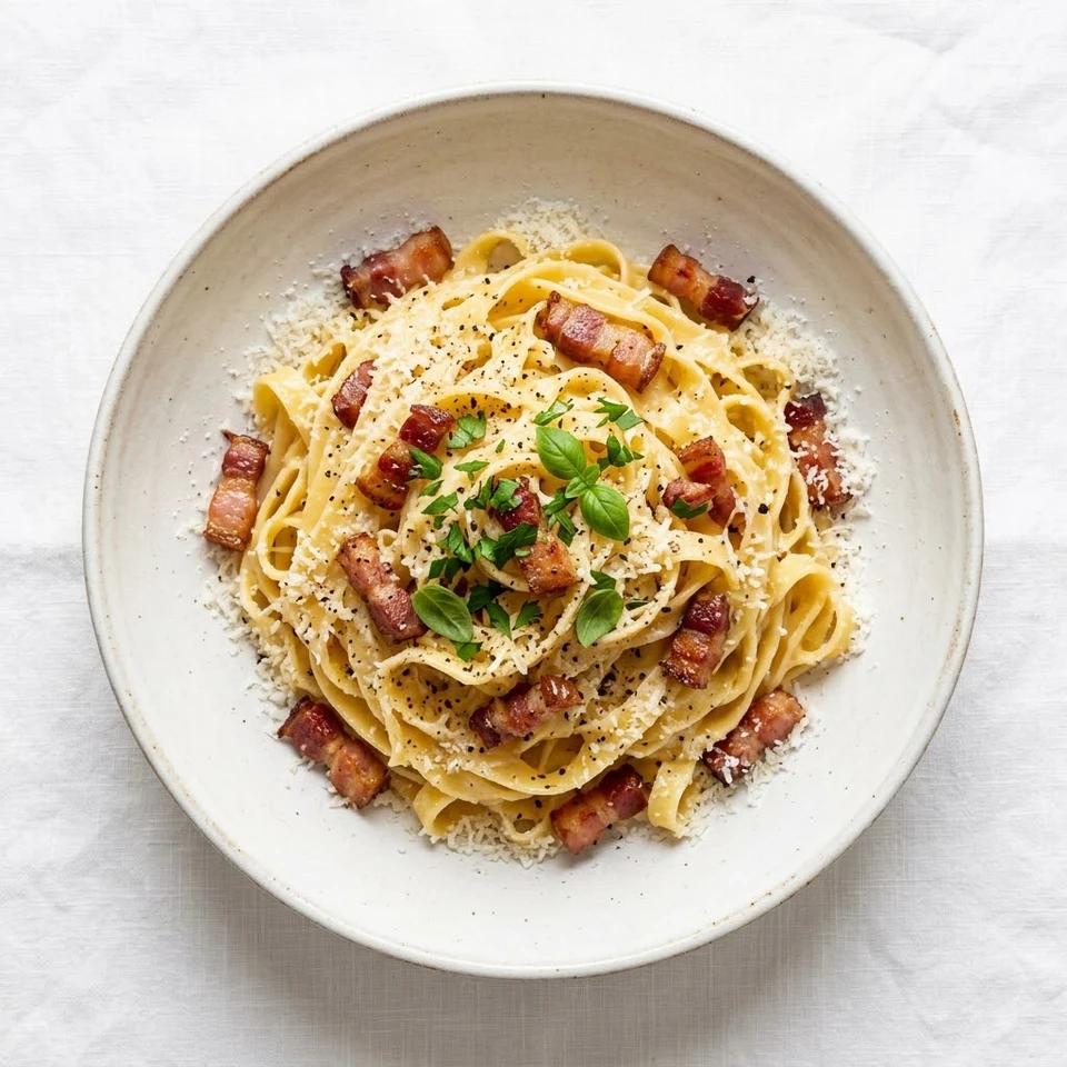 Tagliatelles carbonara