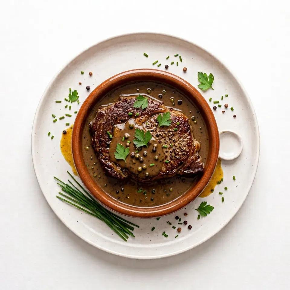 Entrecôte sauce poivre