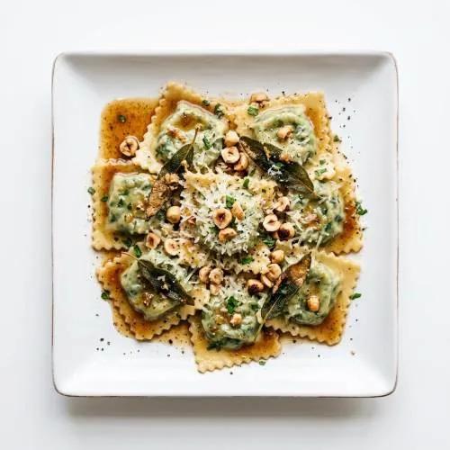 Ravioli Ricotta E Spinaci Al Burro E Salvia