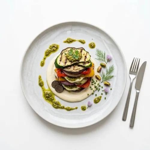 Mille-Feuille De Légumes Grillés