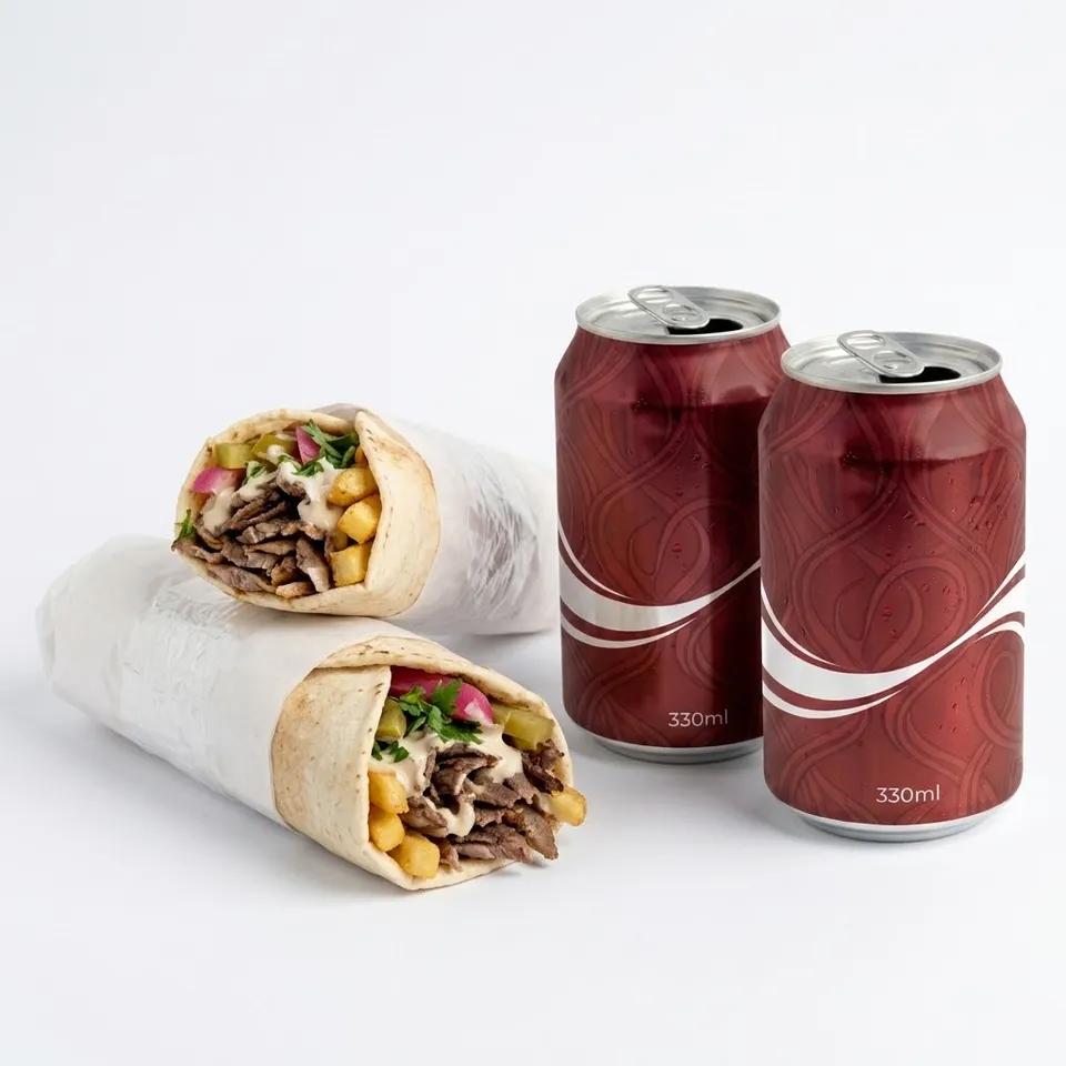 2 Sandwiches Shawarma + 2 Canette