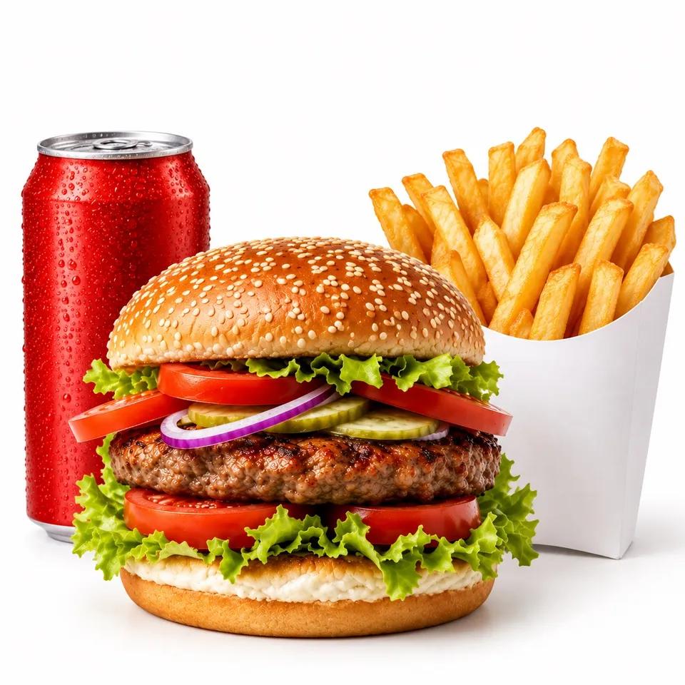 Burger l’Américain + Frites + Soda