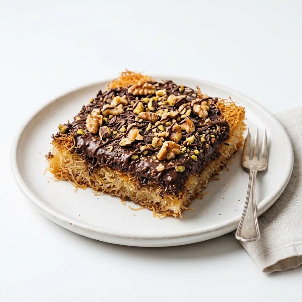 Kunafa au Chocolat et Noix