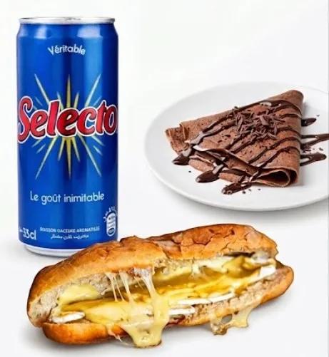 Sandwich 3 fromages + Crêpe Chocolat + Cannette