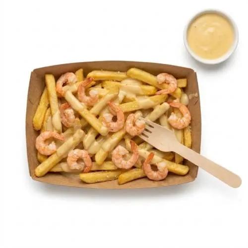 Frites crevettes