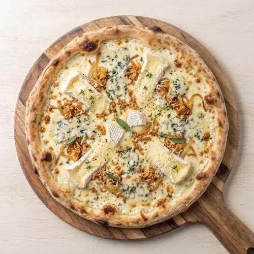 Pizza 4 fromages base crème
