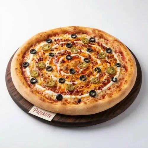 Pizza ronde piquante