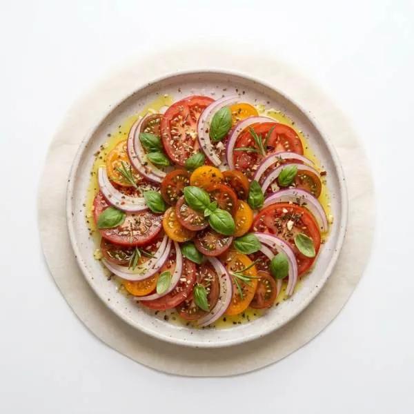 Insalata tomates ognions