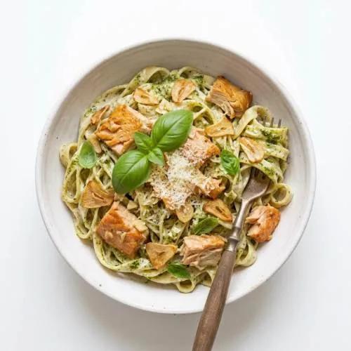 Tagliatelle pollo pesto