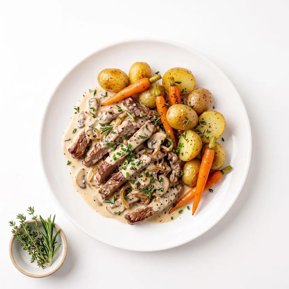 Emincé De Boeuf A La Creme