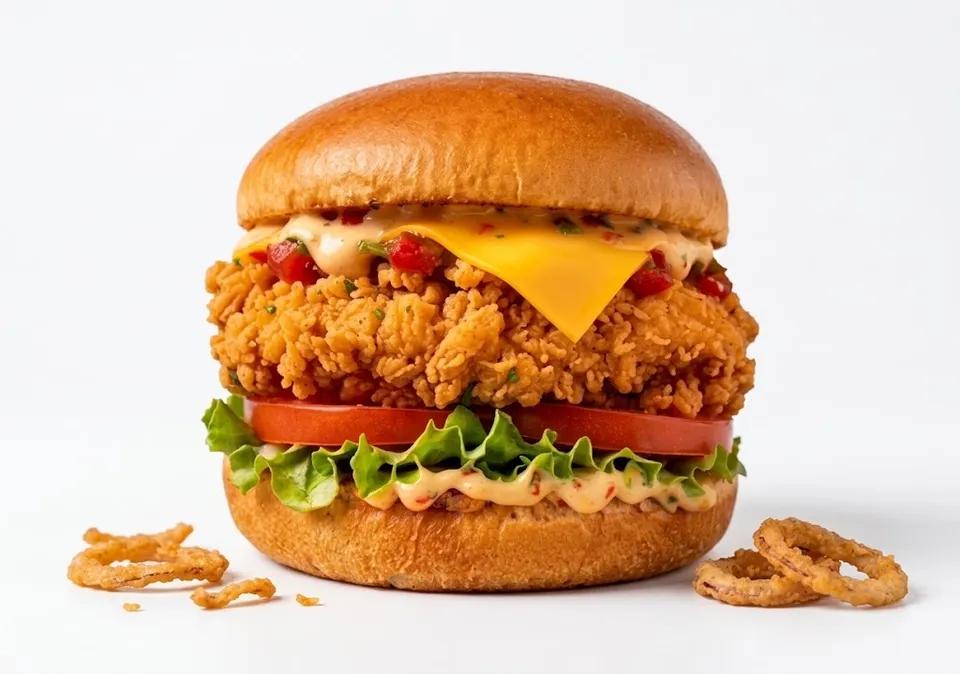 Burger Chiken  Salsa