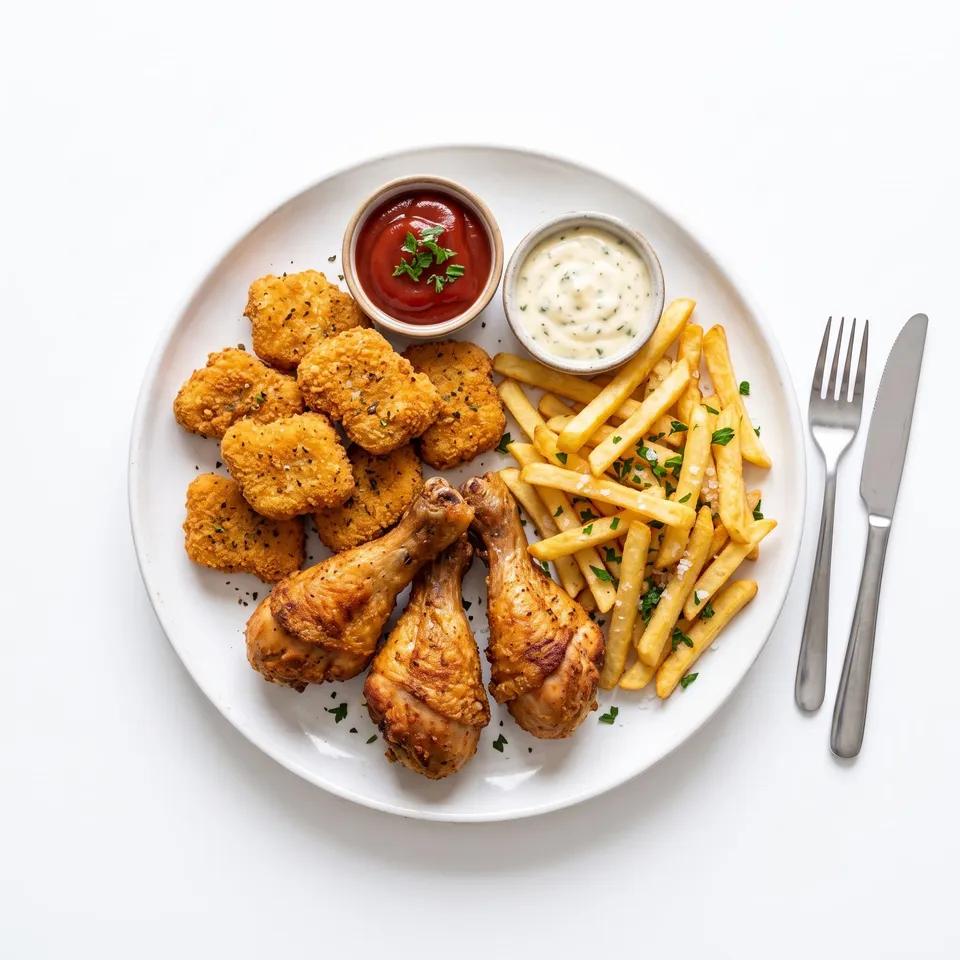 Crispy Nuggets + Legs