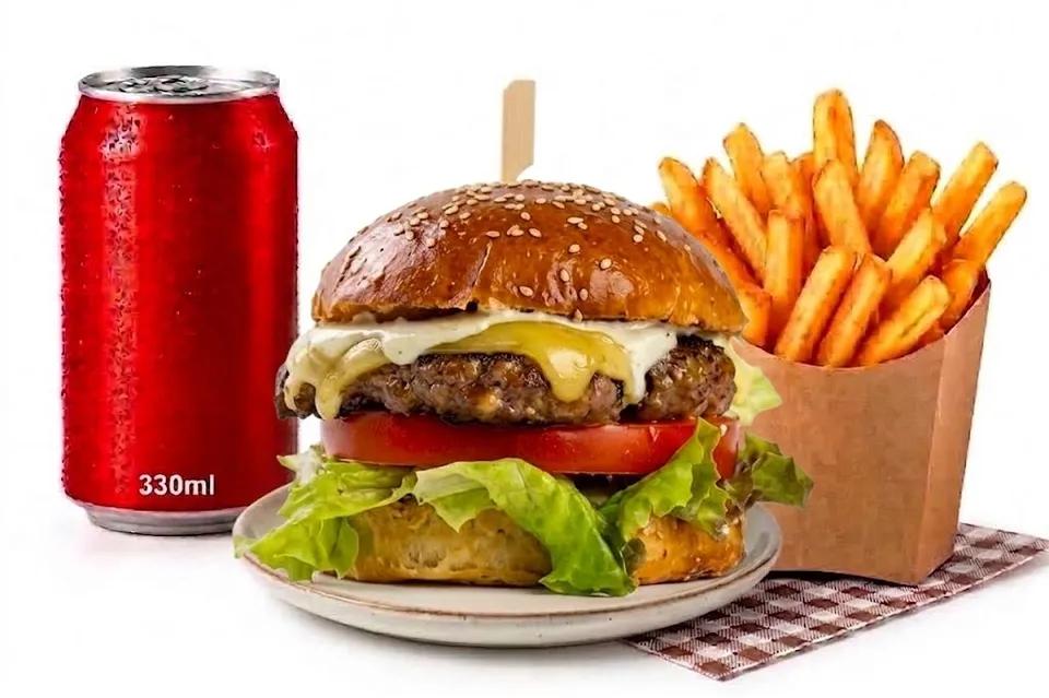 Burger Basic + Frites + Canette