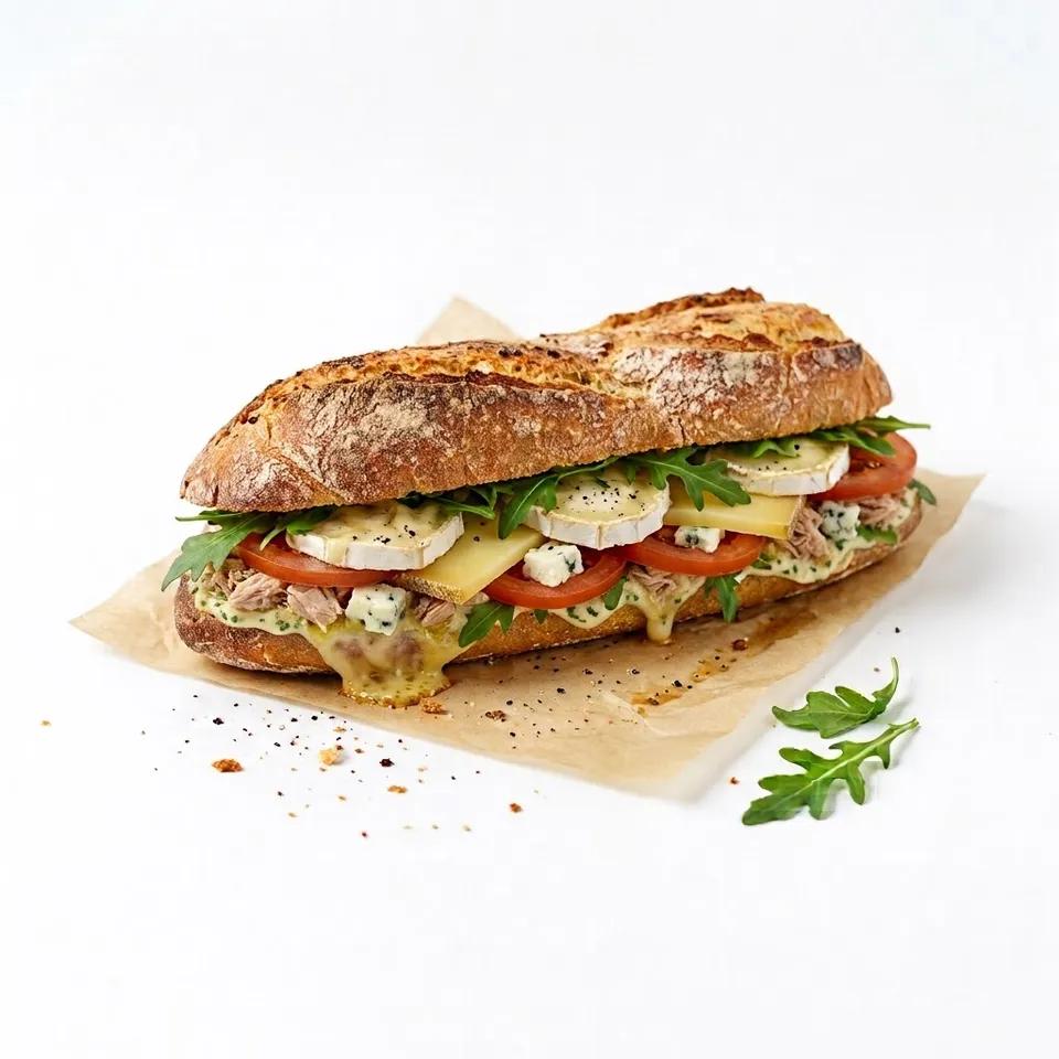 Sandwich 3 Fromages Thon a l'huile