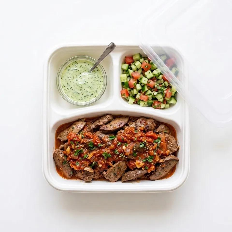 Box Foie (Kebda) Avec Sauce Tomate