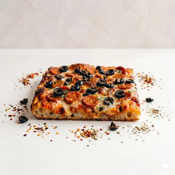 Pizza Carrée Merguez