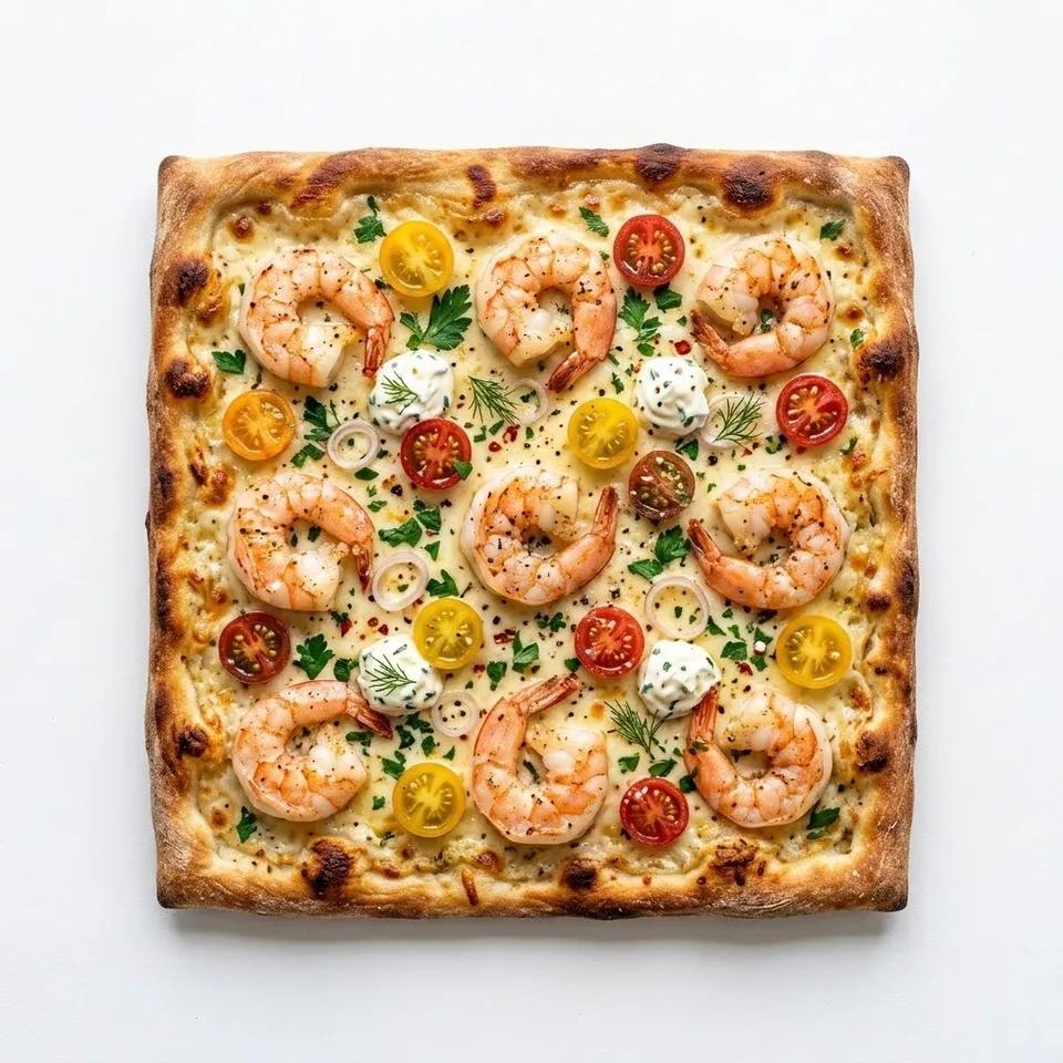Pizza Carrée Crevettes