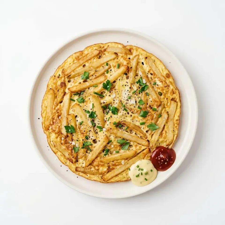 Plat frites omelette