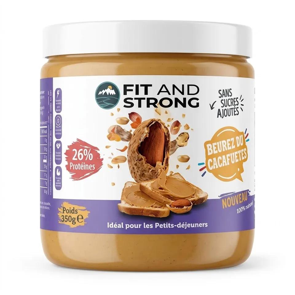 Beurre de cacahuète Fit & Strong 350g