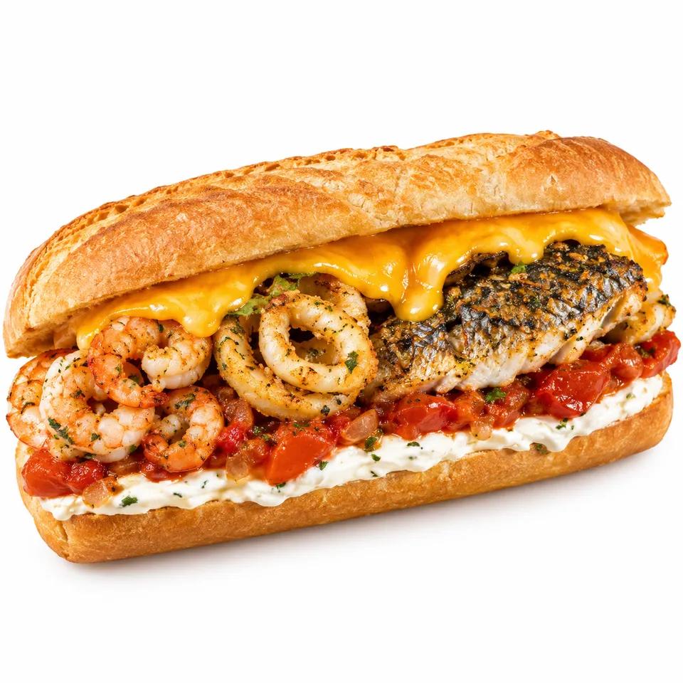 Sandwich Mixte De Poisson
