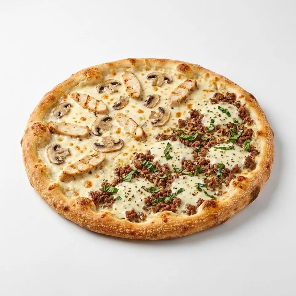 Pizza 2 Saisons (Sauce Blanche)