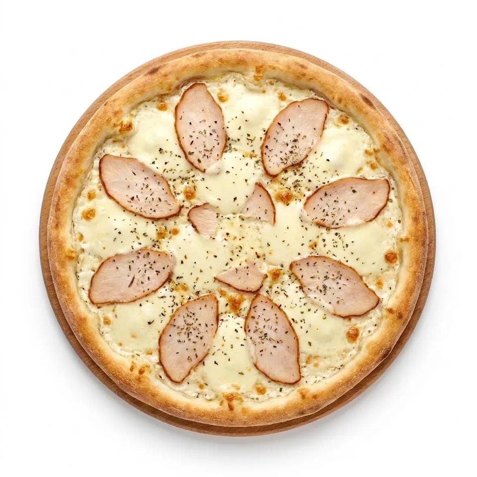 Pizza Dinde Fumé (Sauce Blanche)
