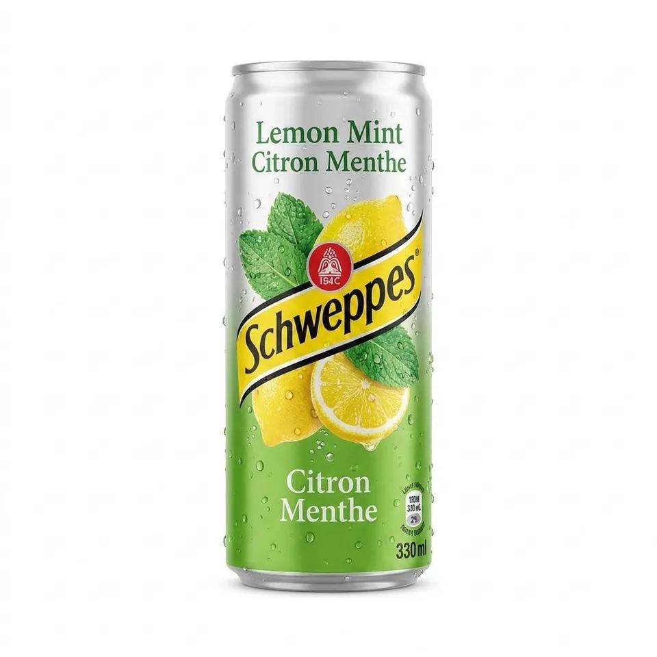 Canette Schweppes Citron Menthe