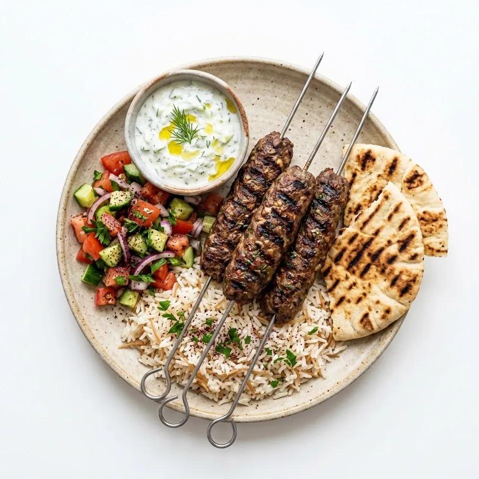 Plat Chiche Kabab Viande Hachée