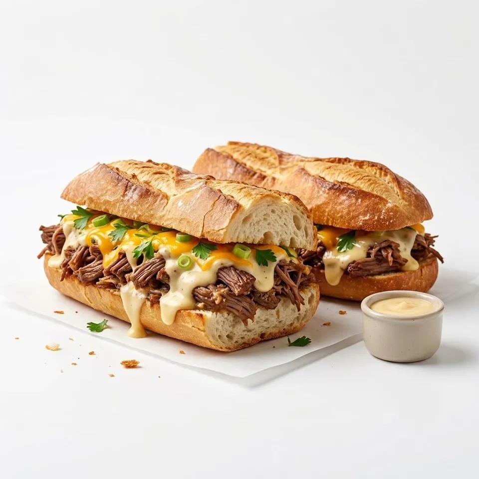 Sandwich Viande Sauce Fromagère