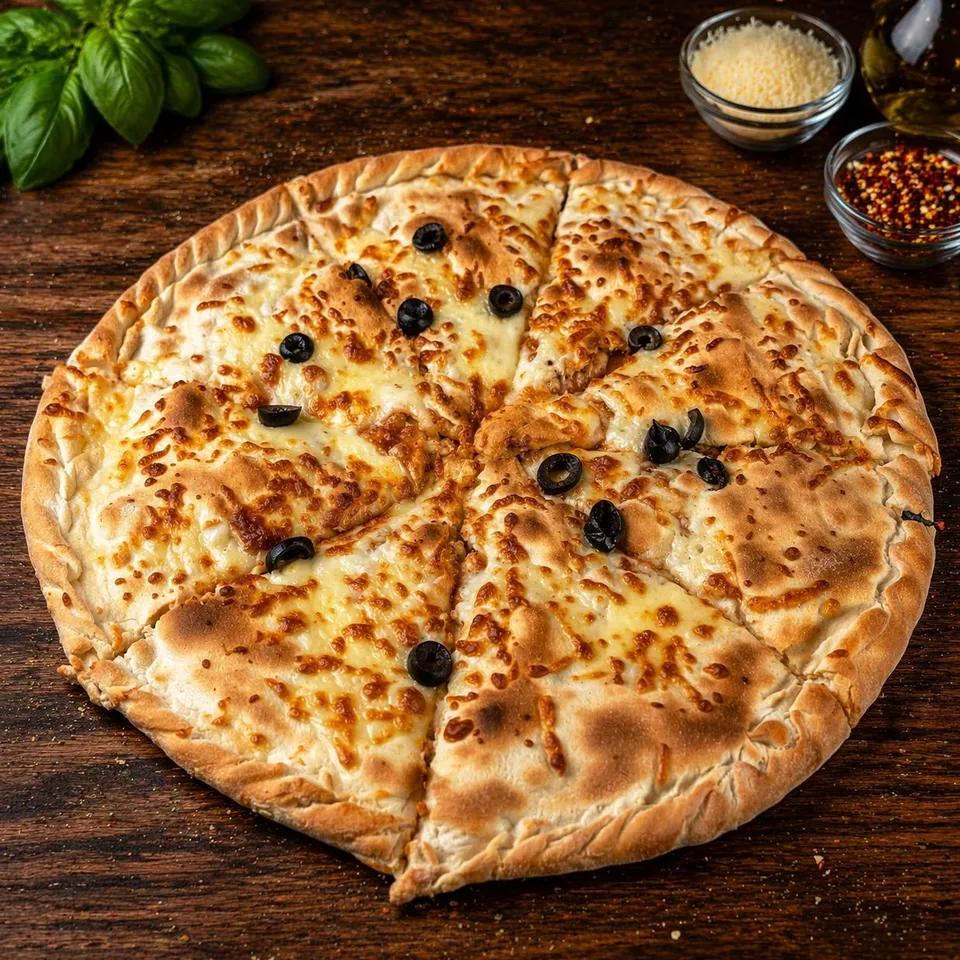 Pizza Spéciale Escalope (Double Pâte)