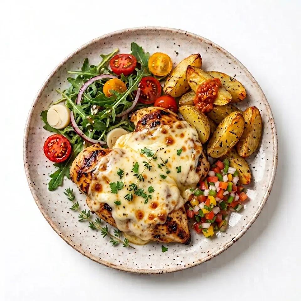 Plat Poulet Au Fromage Mozzarella