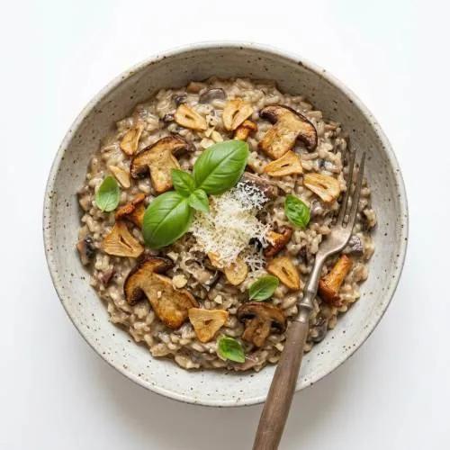 Plat Risotto Poulet Champignons
