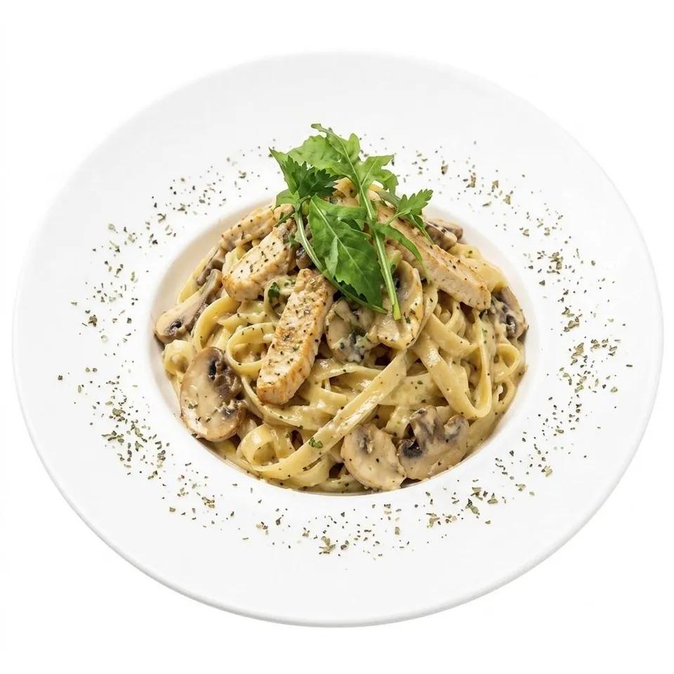 Spaghetti chicken Alfredo