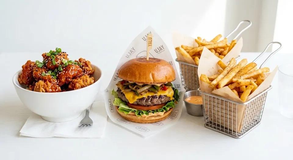 Chicken Dynamite Bowl + Le Yalu Burger + 2 Barquette De Frite
