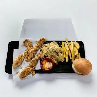 Plat chicken crispy
