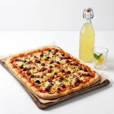 Pizzas Carrées + Boisson