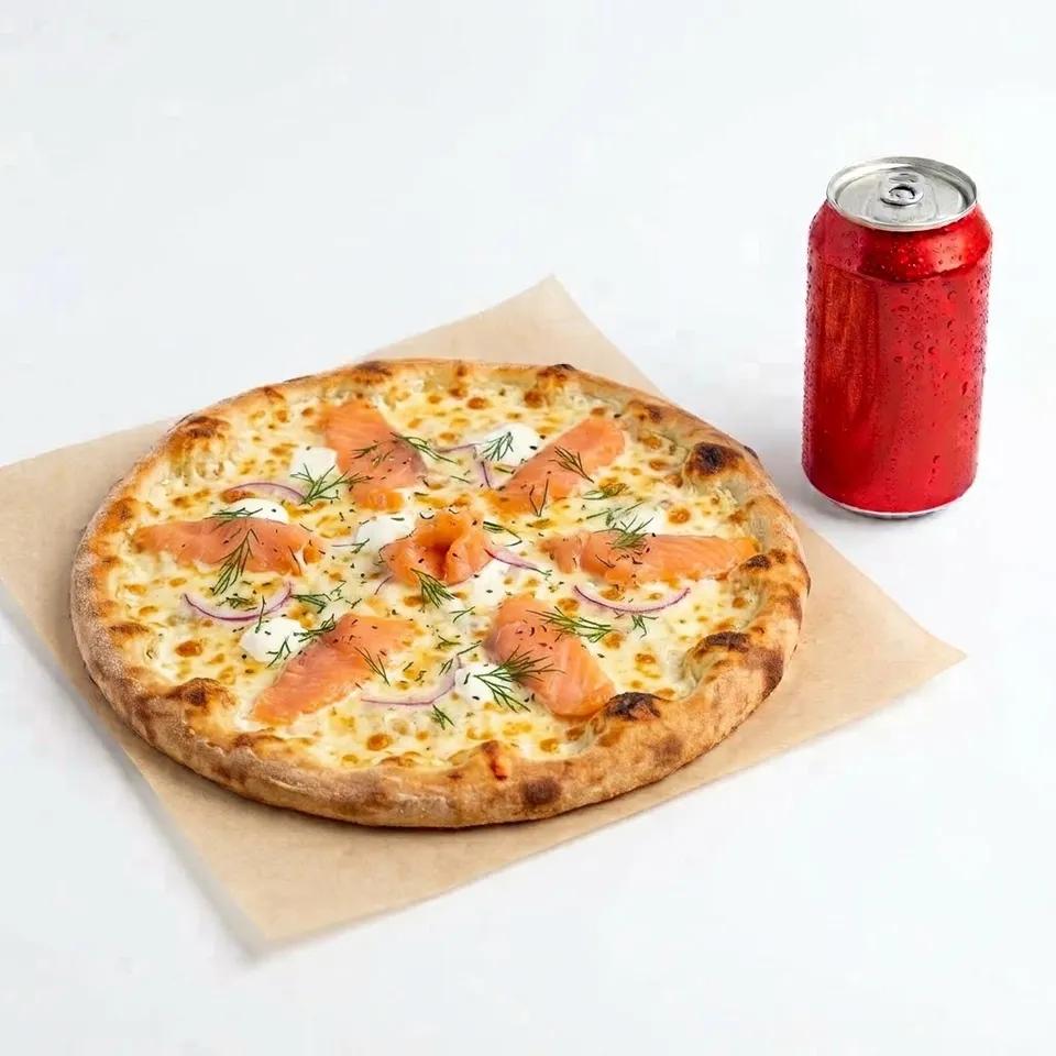 Pizza Saumon + Canette