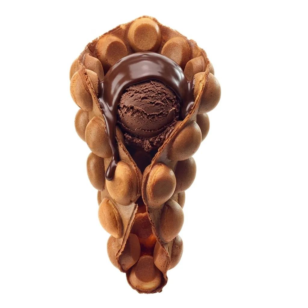 Bubble Waffle Noisette
