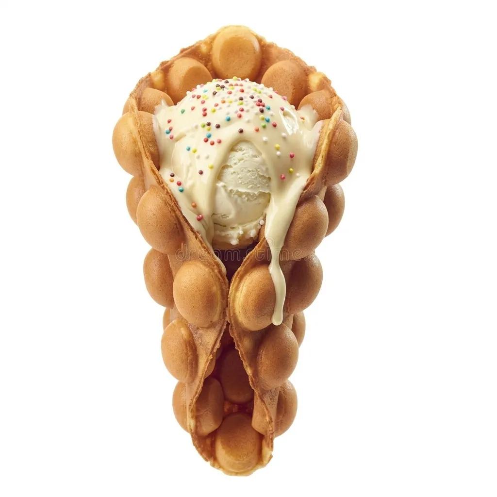 Bubble Waffle Blanc