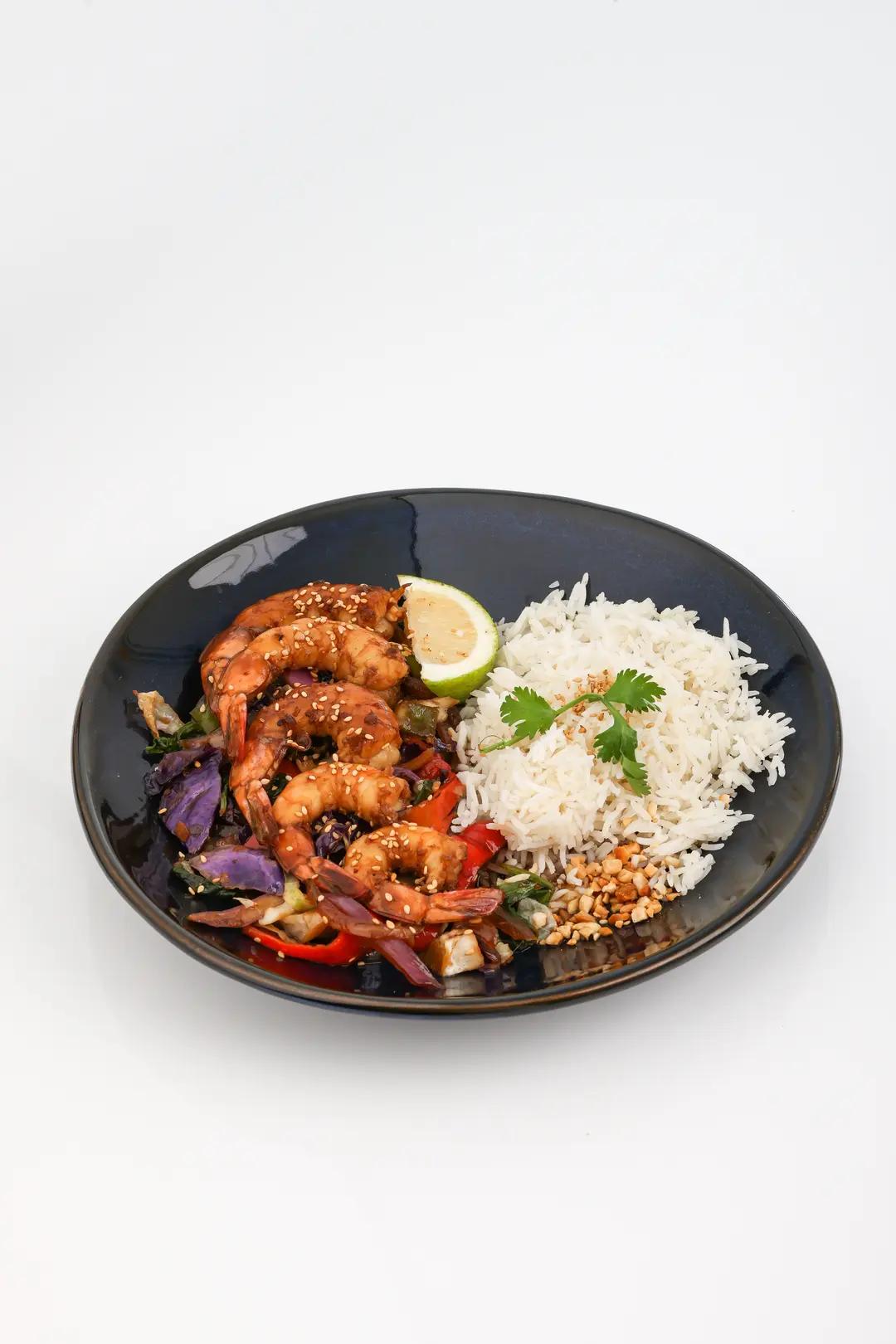 Pad Kaprao crevettes