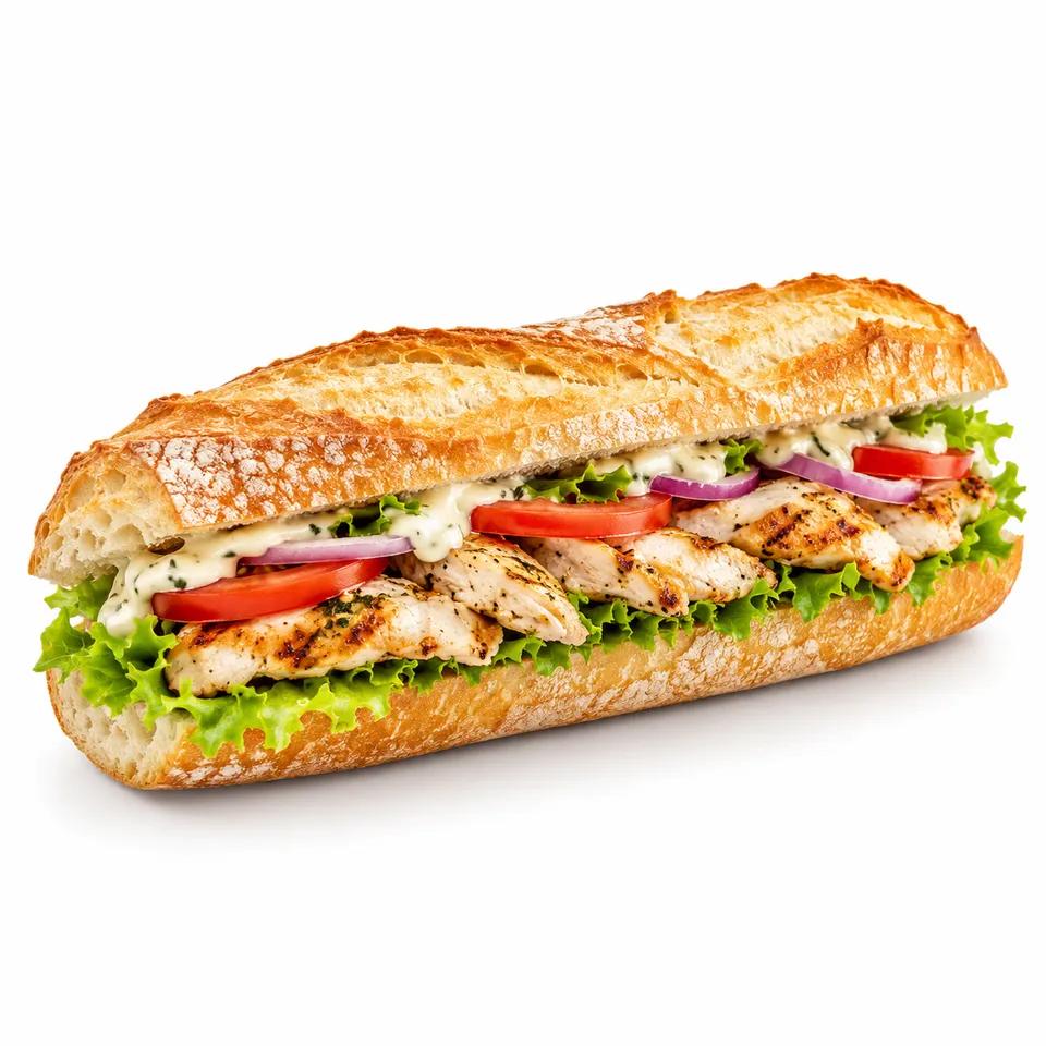 Petit Pain poulet mariné au Cury