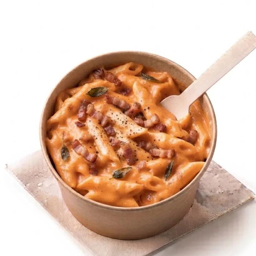 Pasta bacon rosée