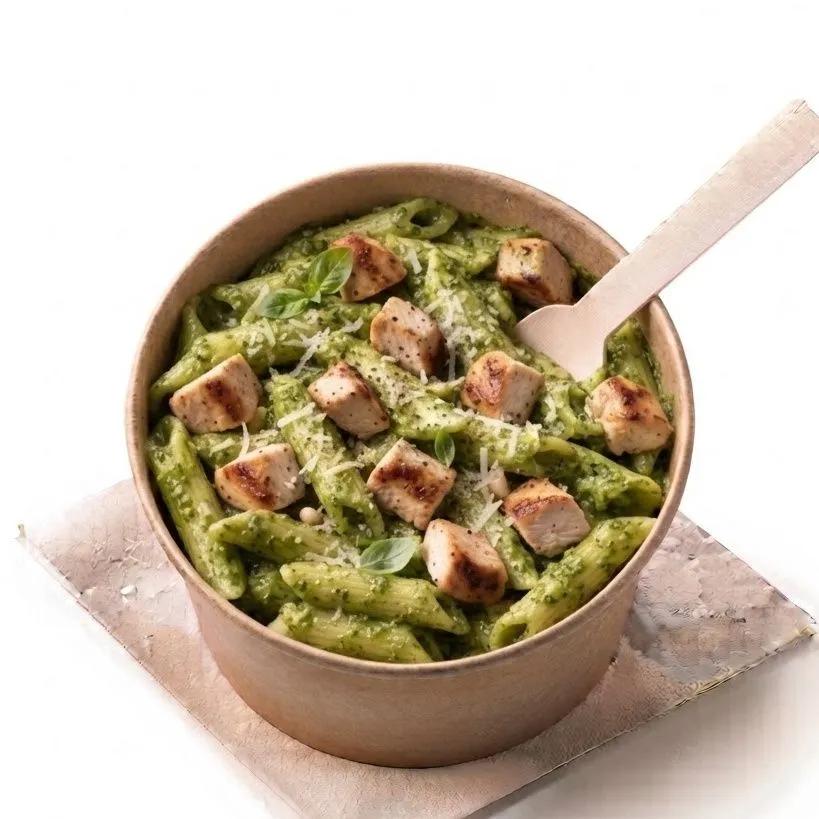 Pasta poulet pesto